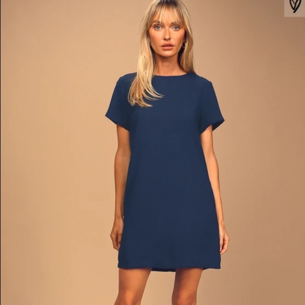 Blue Shift Dress